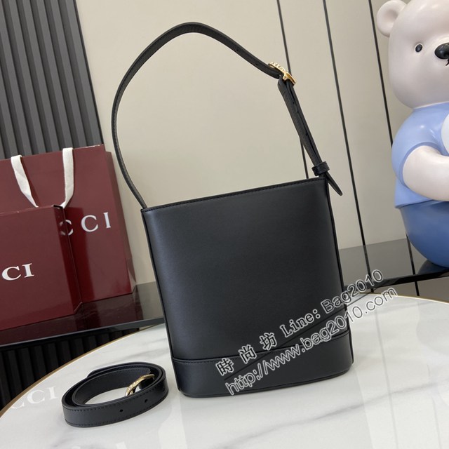Gucci專櫃古馳2025春夏系列最新款檔案桶包手提單肩斜挎女包 jh2614型號：833665